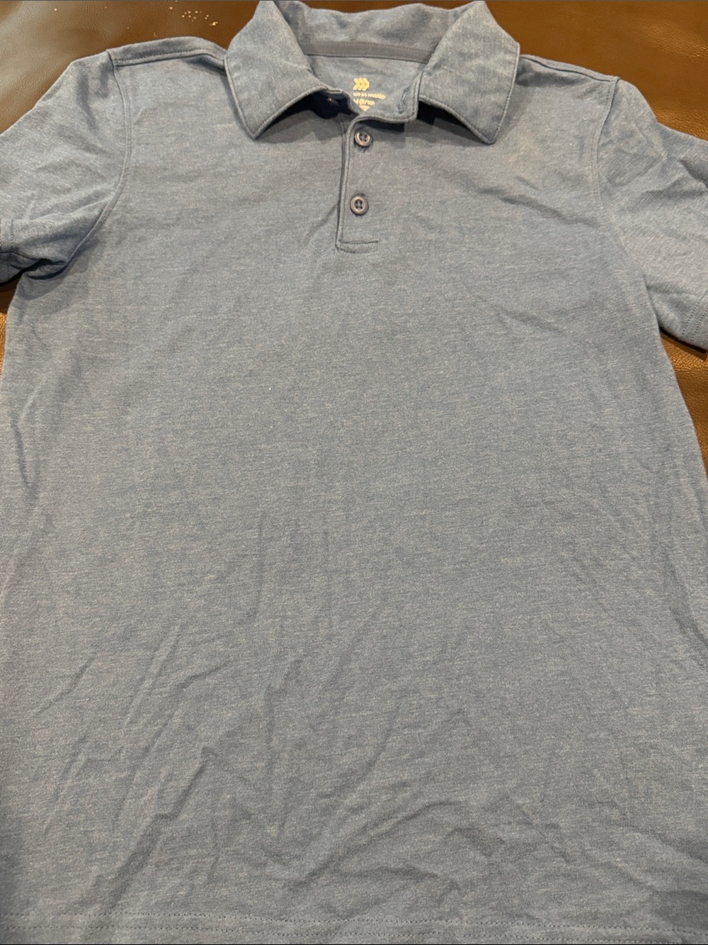 all in motion Light Heather Blue Boys' Polo Shirt